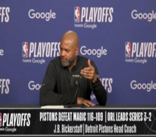 【完整版】活塞主帥：坎寧安不會讓我們輸球的我們現(xiàn)在背靠絕境