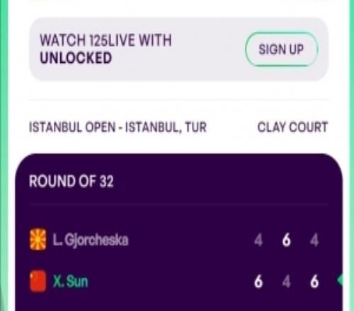 未來可期！15歲小花孫心然21喬切斯卡，在WTA125首秀取得勝利