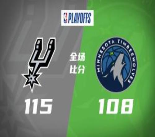 馬刺客勝21森林狼文班39+15+5帽愛德華茲32+14+6