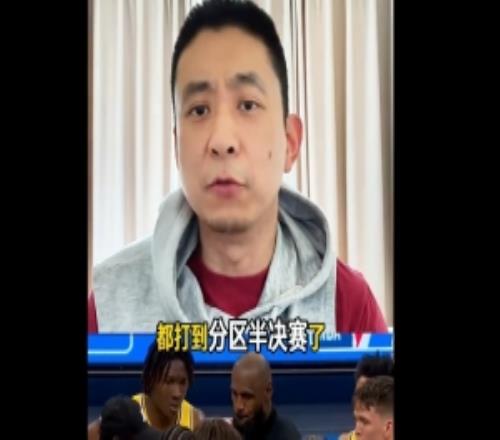 解說：湖人稍微一起勢哨子就響了裁判太搶戲要不這場會很精彩