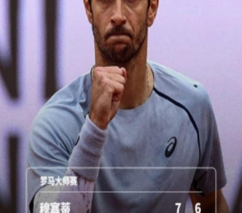 將戰(zhàn)魯?shù)拢∧氯僦甭鋬杀P擊敗塞倫德羅，晉級羅馬大師賽16強