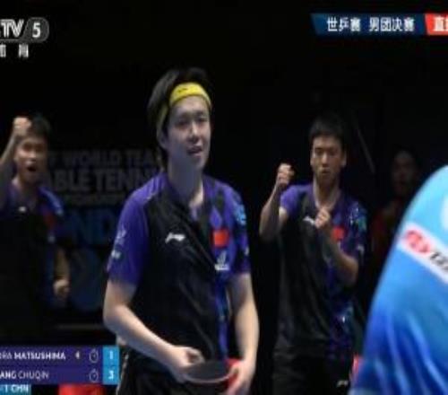 再下一分！王楚欽31戰(zhàn)勝松島輝空國乒男團20領(lǐng)先日本
