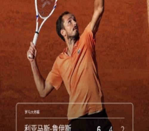 ATP1000羅馬大師賽第三輪：梅德韋杰夫21逆轉(zhuǎn)利亞馬斯魯伊斯