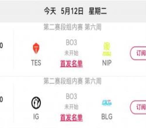 今日LPL賽果影響：若NIPiG失利則進(jìn)入騎士之路，提前鎖定季后賽四隊(duì)出爐
