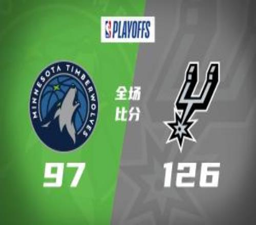 馬刺29分大勝森林狼奪賽點(diǎn)32文班27+17+5凱爾登替補(bǔ)21分
