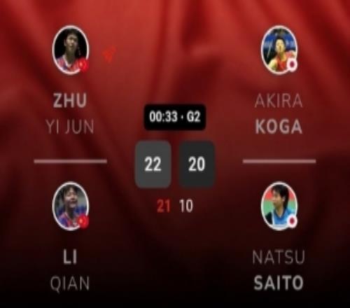 朱一珺李茜20戰(zhàn)勝日本組合，晉級(jí)泰國(guó)羽毛球公開賽混雙四強(qiáng)