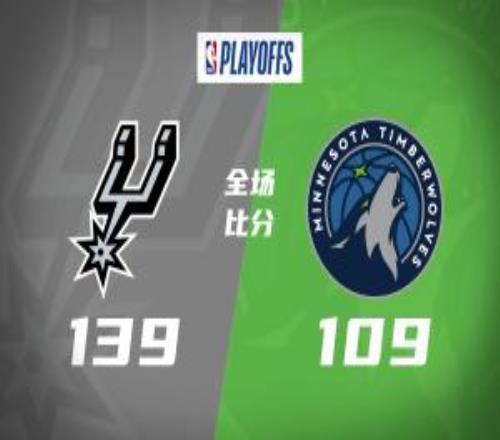 马刺42淘汰森林狼晋级西决卡斯尔32+11文班19+6华子24分