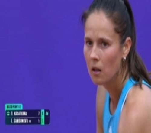 WTA500斯特拉斯堡站首輪：卡薩金娜20淘汰6號種子薩姆索諾娃