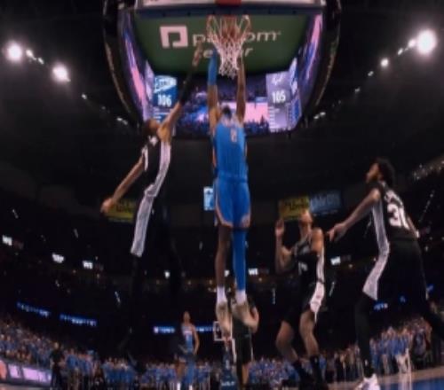 MVP不怵DPOY！SGA突破無懼文班補防雙手暴扣表弟沃克怒吼慶祝