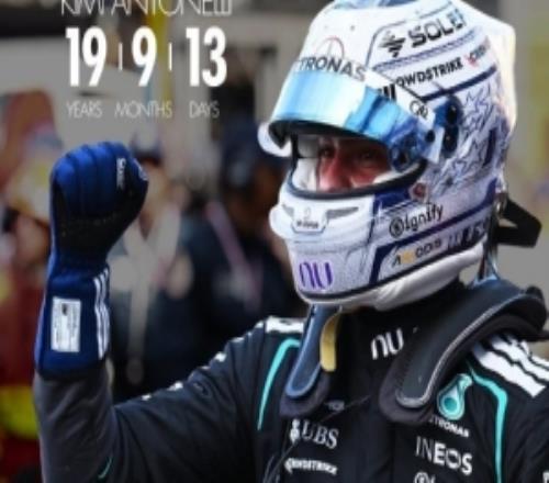 19岁9个月13天！安东内利是F1摩纳哥大奖赛史上最年轻冠军