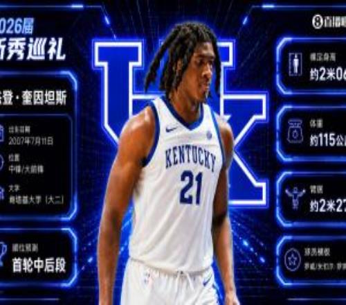 模板米切罗!NBA选秀大会:马刺用20号签选中肯塔基内线奎因坦斯