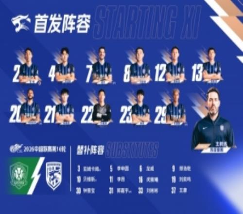 三鎮(zhèn)隊(duì)下半程首戰(zhàn)陣容一起戰(zhàn)斗
