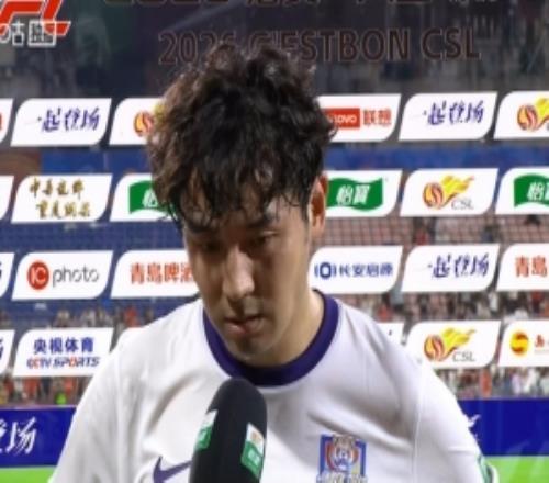 吳興涵：重慶非常年輕非常有潛力，沒能取勝向天津球迷說聲對(duì)不起