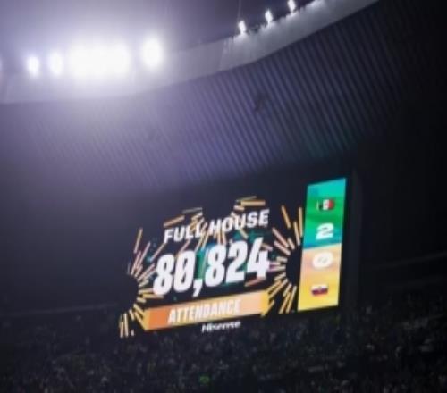 狂熱！80824人入場觀戰墨西哥20厄瓜多爾，阿茲特克體育場爆滿！