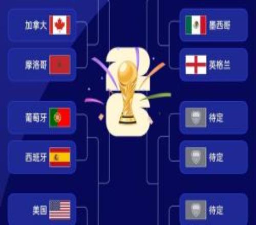 世界杯16强落位图:左半区已定,阿根廷14区明日见分晓