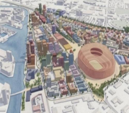 BBC:曼联公布新球场选址,位于现老特拉福德球场西北约350米处