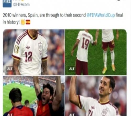 FIFA祝贺西班牙:2010年夺冠的他们,将迎队史第二次世界杯决赛