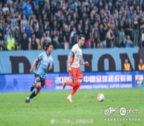 7月18日,中超第十九轮,最终山东泰山客场13负于大连英博