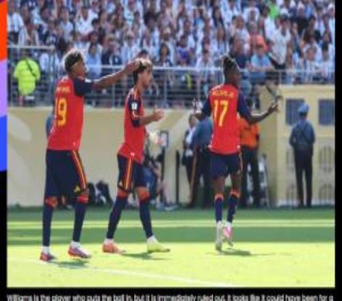FIFA官方解释西班牙进球无效:看起来梅里诺对奥塔门迪犯规在先