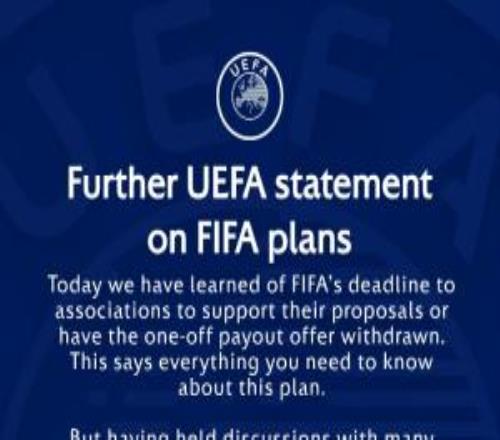 硬剛FIFA！歐足聯再發聲明：FIFA不能利用足球為自己和盟友牟利