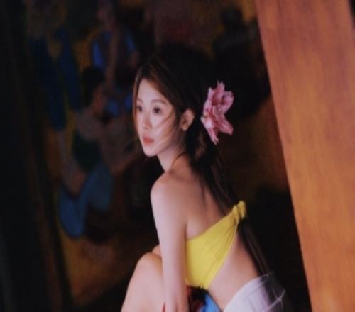 主持人泱泱晒旅游照片：上西双版纳和大象友好相处去了