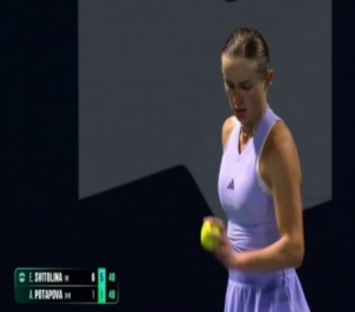 仅丢两局！斯维托丽娜20横扫波塔波娃，晋级WTA1000多伦多站16强