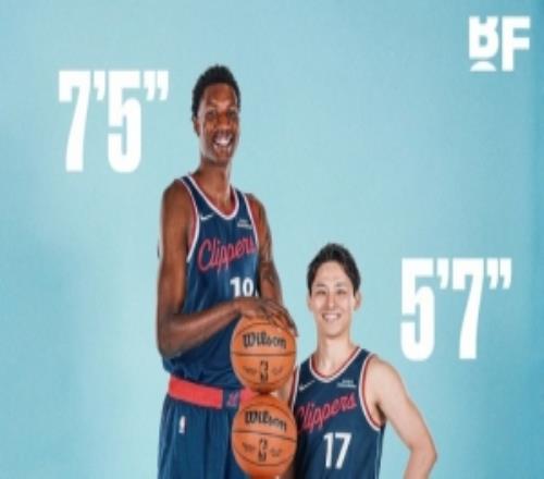 河村&贾马里昂夏普同队身高相差56cm!当年波尔&博格斯相差71cm