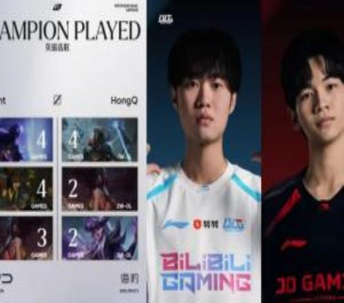 BLGvsJDG中单数据对比：KnightKDA占优HongQ伤转&参团率更高