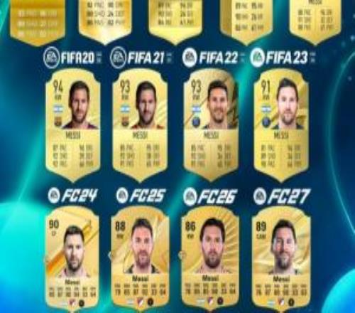 逆生长！梅西历代FIFA游戏评分：39岁89分，最高94分，巅峰十余年
