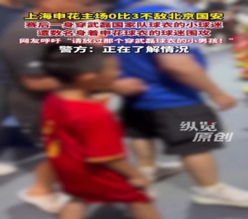 上海警方回应“穿武磊球衣小球迷遭围攻”：已介入正在了解情况