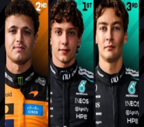 F1荷兰大奖赛一练:安东内利最快,诺里斯P2,维斯塔潘主场P11