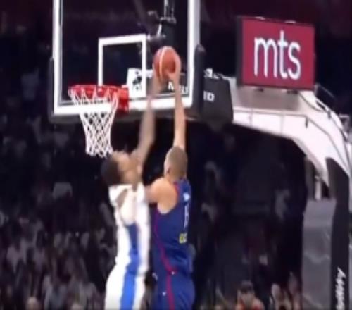 MVP也碰壁!法国与塞尔维亚热身赛约基奇攻筐被文班亚马大帽拒绝