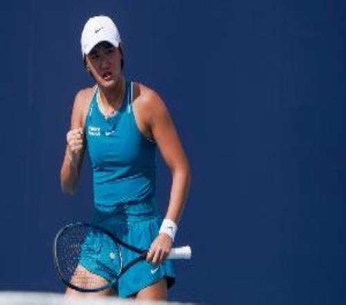 王曦雨直落两盘击败日本选手小池爱菜,晋级WTA125费城站第二轮