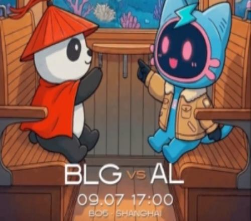 LPL季后赛胜者组决赛BLGvsAL赛前海报：畅游履心不移
