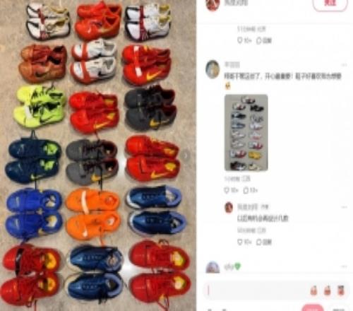 刘翔晒生涯跑鞋,网友表示想要,刘翔回复:以后有机会再设计几款
