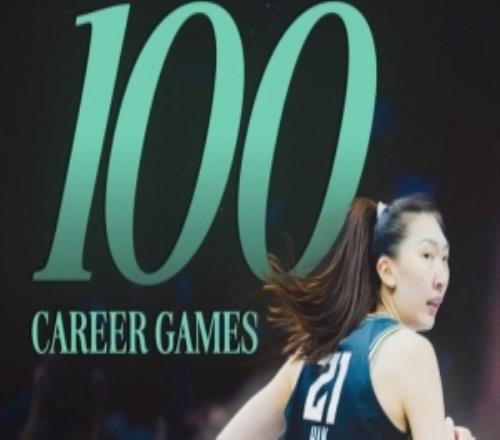 里程碑！韩旭成第二位在WNBA出战100场的中国球员第一位是李月汝
