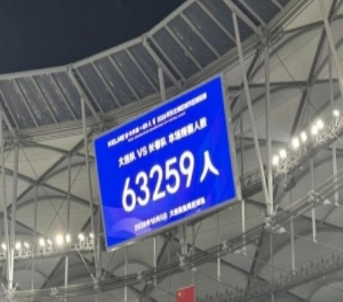 “东北超”决赛梭鱼湾现场观众63259人，创全国业余足球比赛纪录