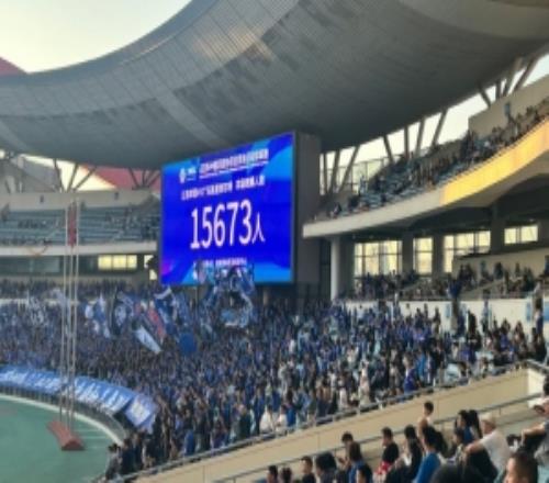 中冠江苏常晋vs广东晨星15673名观众,中冠历史第20次观众超1万人