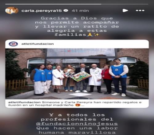 柔情猛男西蒙尼与马竞基金会访问医院，探望患病儿童