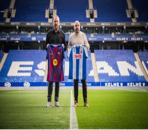 加泰德比来临，两队主帅弗里克与马诺洛赛前合影