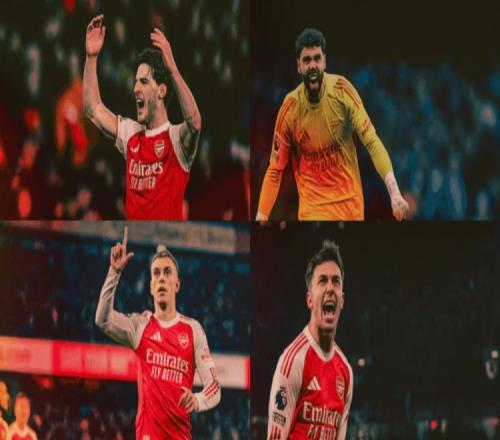 阿森纳12月最佳球员候选：赖斯、拉亚、特罗萨德、苏维门迪