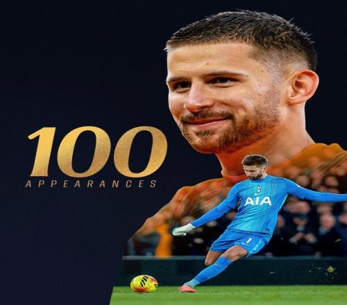 29岁维卡里奥解锁热刺生涯百场里程碑！热刺官方发布纪念海报祝贺