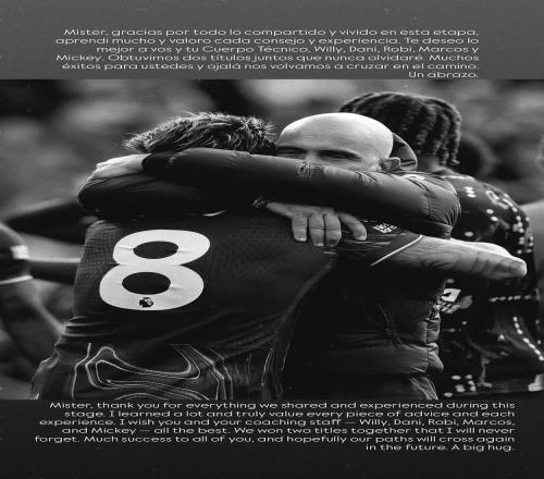 恩佐社媒晒同马雷斯卡拥抱照：我们赢得了2座奖杯，我将永生难忘