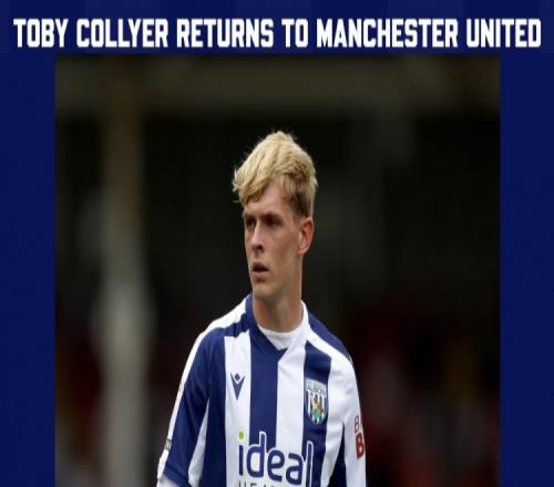 西布朗官方：曼联提前召回21岁中场科利尔，共为西布朗出场12次