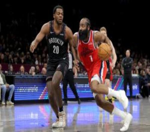 登峰造极哈登13中10超高效砍下31分4板6助1断2帽首节独揽15分