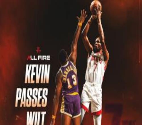 跨越上古神兽！杜兰特生涯总得分超越张伯伦升至NBA历史第7位！