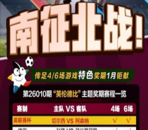 南征北战！传足特色奖期第26010期聚焦英伦德比