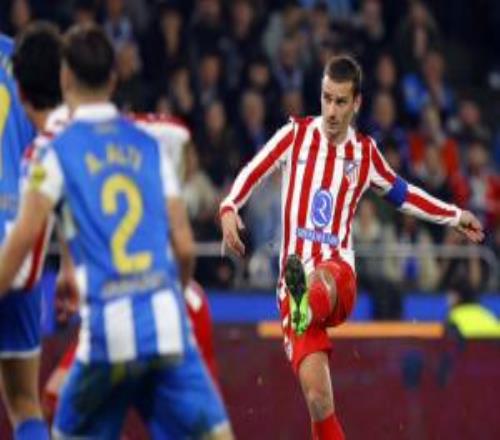 国王杯马竞10拉科鲁尼亚格列兹曼十分角任意球破门+远射中横梁