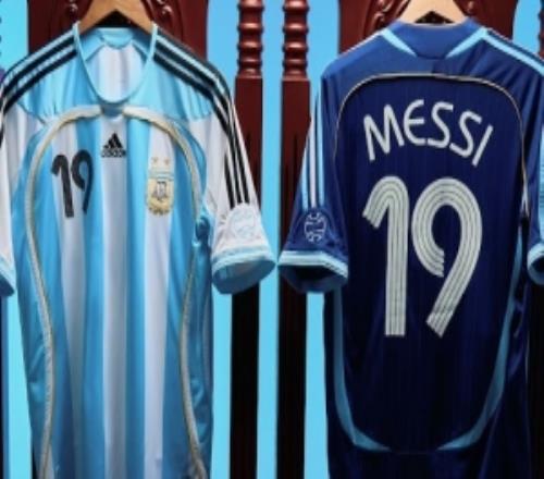 阿迪达斯发布阿根廷06世界杯复刻版球衣，提供梅西19号印字版本