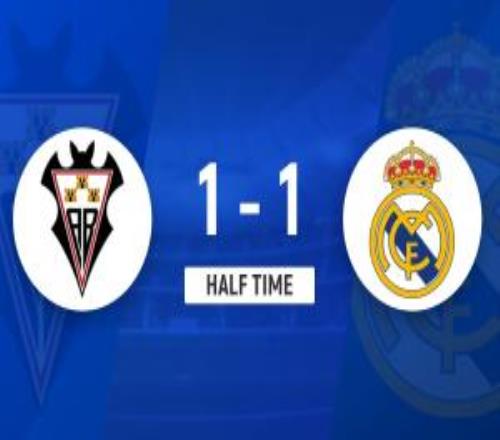 半场皇马暂11阿尔瓦塞特哈维维拉头球破门马斯坦托诺扳平